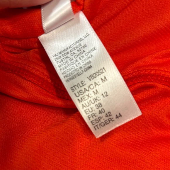 VYB Fire Red Women's One Piece Swimsuit - Picture 13 of 13